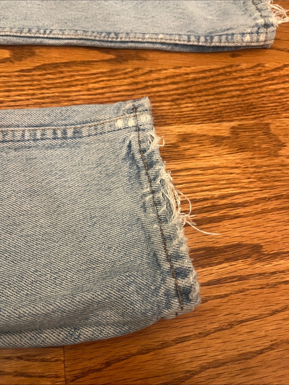 Levi Light Blue Distressed patched Jeans - Picture 9 of 10